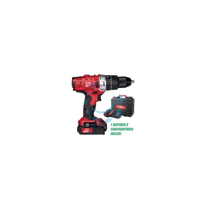 TRAPANO AVVITATORE A BATTERIA LITIO 18V 2AH PERCUSSIONE TRB05 ONLY1 