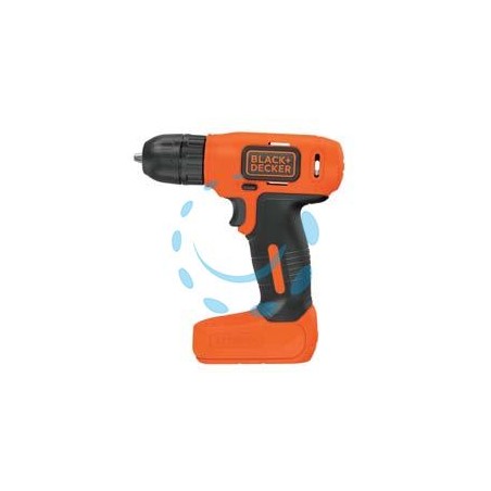 TRAPANO AVVITATORE CON BATTERIA LITIO 7,2V (BDCD8-QW) - 1 batteria al litio da 1,5 Ah