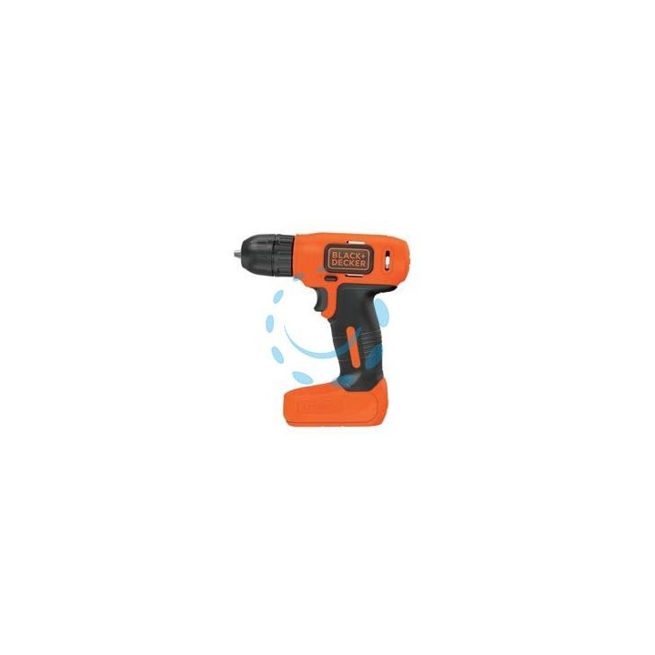 TRAPANO AVVITATORE CON BATTERIA LITIO 7,2V (BDCD8-QW) - 1 batteria al litio da 1,5 Ah