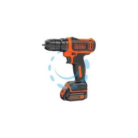 TRAPANO AVVITATORE BATTERIA LITIO 10,8V (BDCDD12-QW) - 1 batteria Litio da 1,5 Ah