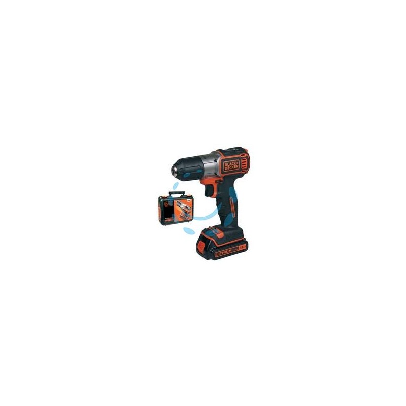 TRAPANO AVVITATORE AUTOSENSE BATTERIA LITIO 18V (ASD184K-QW) - 1 batteria al litio da 1,5 Ah