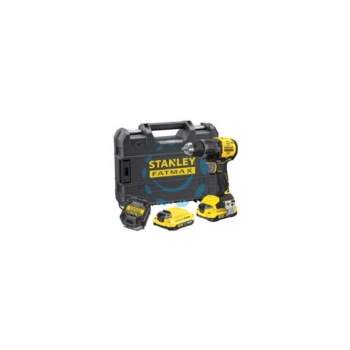 TRAPANO AVVITATORE A PERCUSS. 2 BATT. LITIO 18V 2AH (SFMCD 711D22-QW) - 2 batterie al Litio da 2Ah