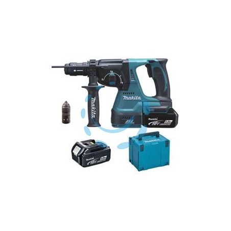 TASSELLATORE 3 FUNZIONI SDS-PLUS 2 BATTERIE LITIO 18V (DHR243RTJ) - 2 batterie “LI-ION” da 5,0 Ah