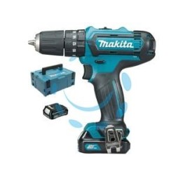 TRAPANO AVVITATORE CON PERCUSSIONE MM.10 10,8V 2AH (HP333DSAJ) - cm.19,3x6,6x21,2h. peso kg.1,1