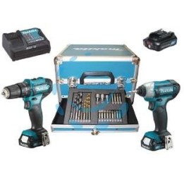 KIT TRAPANO HP333D+TRAPANO TD110D 3 BATT. LITIO 12V 2AH (CLX228SAX2) 