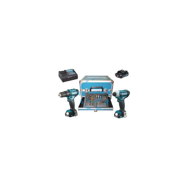 KIT TRAPANO HP333D+TRAPANO TD110D 3 BATT. LITIO 12V 2AH (CLX228SAX2) 