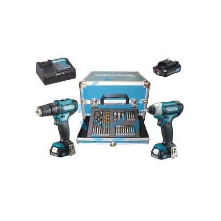 KIT TRAPANO HP333D+TRAPANO TD110D 3 BATT. LITIO 12V 2AH (CLX228SAX2) 