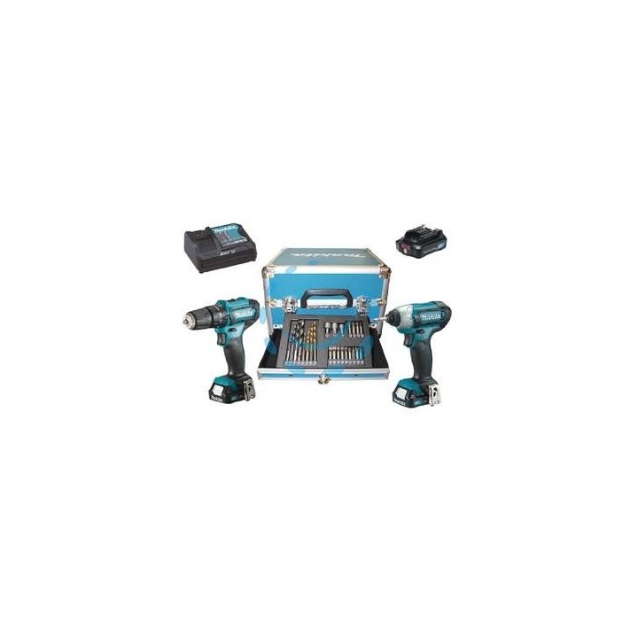 KIT TRAPANO HP333D+TRAPANO TD110D 3 BATT. LITIO 12V 2AH (CLX228SAX2) 