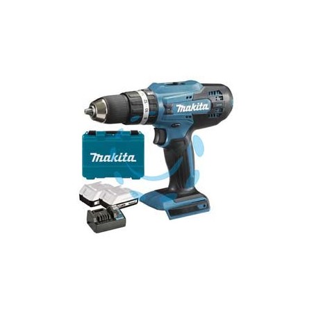 TRAPANO AVVITATORE PERCUSS. 2 VEL. 2 BATT. LITIO 18V 2AH (HP488D006) - 2 batterie "LI-ION" da 2Ah 
