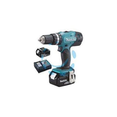 TRAPANO AVVITATORE PERCUSS. 2 VEL. 2 BATT. 18V 3,0AH (DHP453RFE) 
