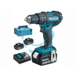 TRAPANO AVVITATORE PERCUSS. 2 VEL. 3 BATT. 18V 3AH (DHP482RF3J) 