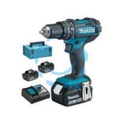 TRAPANO AVVITATORE PERCUSS. 2 VEL. 3 BATT. 18V 3AH (DHP482RF3J) 