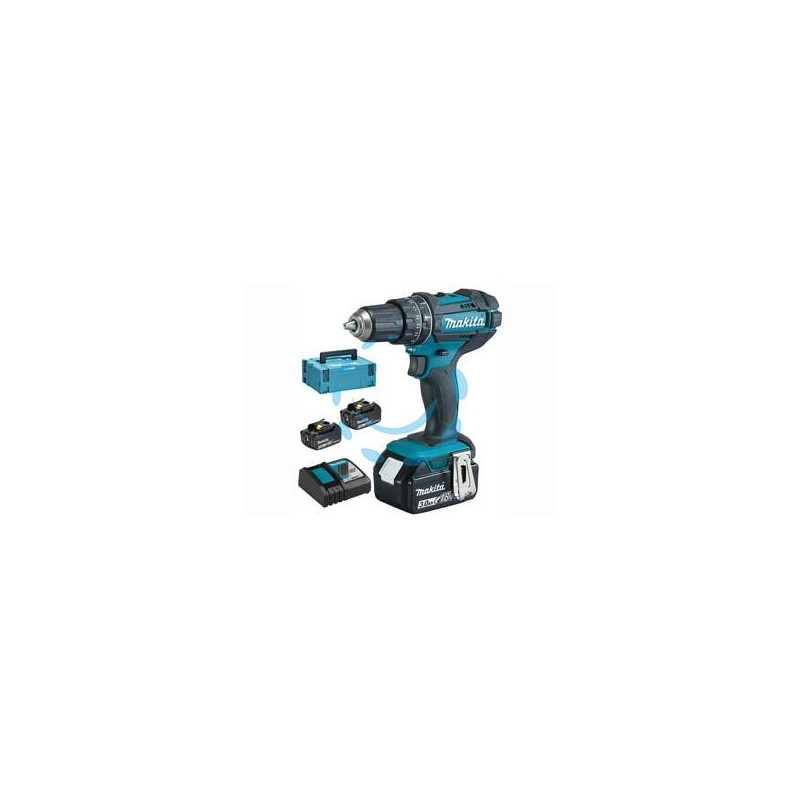 TRAPANO AVVITATORE PERCUSS. 2 VEL. 3 BATT. 18V 3AH (DHP482RF3J) 