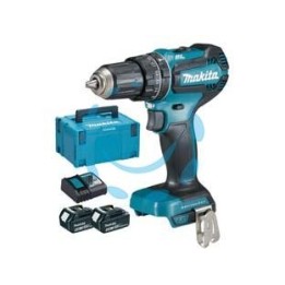 TRAPANO AVVITATORE PERCUSS. 2 VEL. 2 BATT. LITIO 18V 5AH (DHP485RTJ) - 2 batterie “LI-ION” da 5,0 Ah