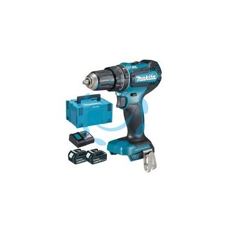TRAPANO AVVITATORE PERCUSS. 2 VEL. 2 BATT. LITIO 18V 5AH (DHP485RTJ) - 2 batterie “LI-ION” da 5,0 Ah