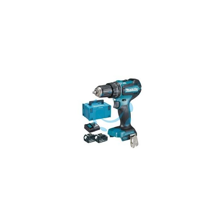 TRAPANO AVVITATORE PERCUSS. 2 VEL. 2 BATT. LITIO 18V 5AH (DHP485RTJ) - 2 batterie “LI-ION” da 5,0 Ah