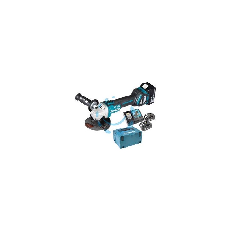 SMERIGLIATRICE ANGOLARE 2 BATTERIE 5,0AH 18V Ø MM.125/115 (DGA513RTJ) 