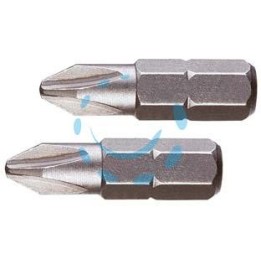 INSERTI A CROCE PHILLIPS IN BLISTER PER AVVITATORI MM.25 - mm.25 PH 1 in blister 2pz.