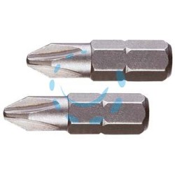 INSERTI A CROCE PHILLIPS IN BLISTER PER AVVITATORI MM.25 - mm.25 PH 1 in blister 2pz.