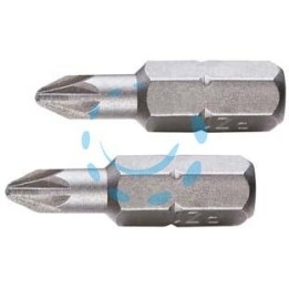 INSERTI A CROCE POZIDRIVE IN BLISTER PER AVVITATORI MM.25 - mm.25 PZ 2 in blister 2pz.