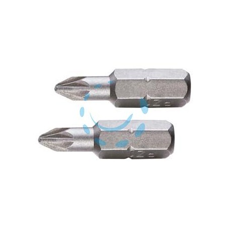 INSERTI A CROCE POZIDRIVE IN BLISTER PER AVVITATORI MM.25 - mm.25 PZ 2 in blister 2pz.