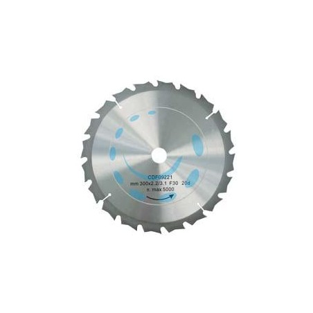 DISCO LAMA CIRCOLARE WIDIA DENTATURA ALTERNATA - ø mm.500 foro 30 denti 40 sp.mm.3,0