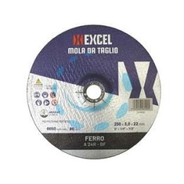 DISCHI DA TAGLIO CENTRO DEPRESSO PER FERRO Ø MM.230 - ø mm.230x3,0 foro 22,2 da taglio per ferro
