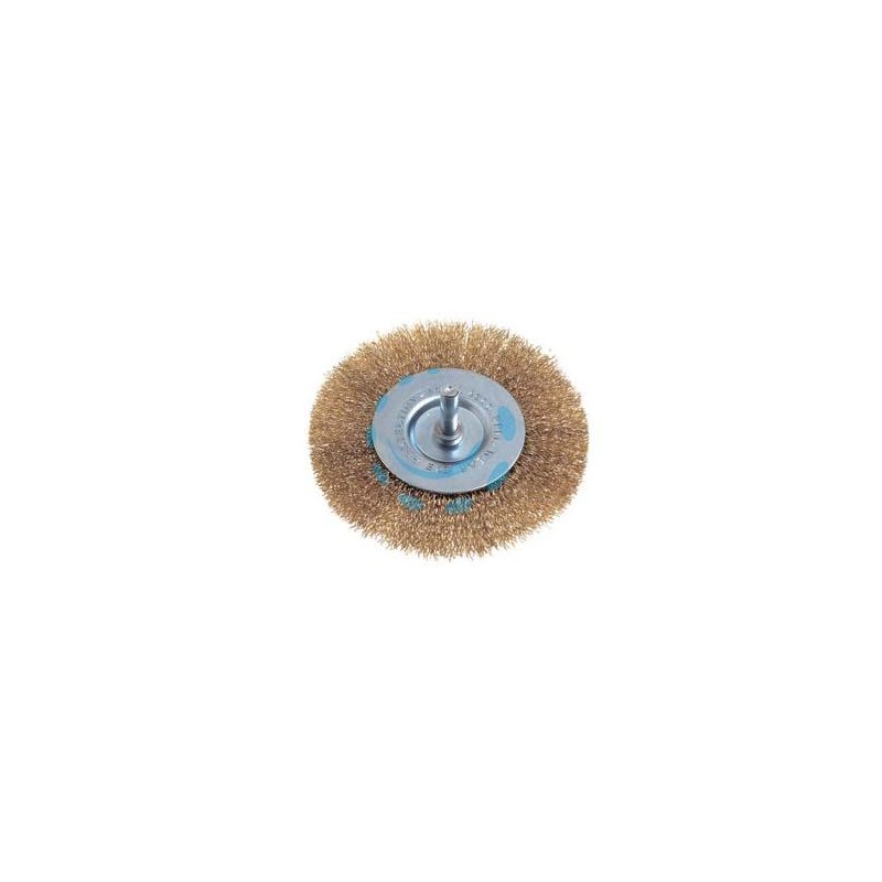SPAZZOLA CIRCOLARE FILI ACCIAIO PER TRAPANO EXTRA - ø mm.75 codolo mm.6