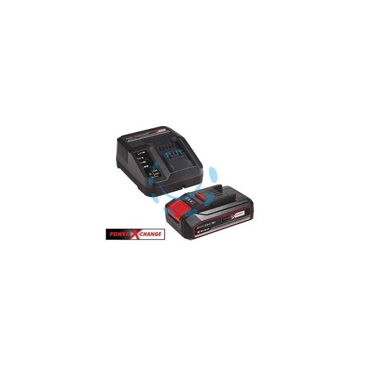 CARICABATTERIA KIT X-CHANGE + 1 BATTERIA 18V 2,5AH 