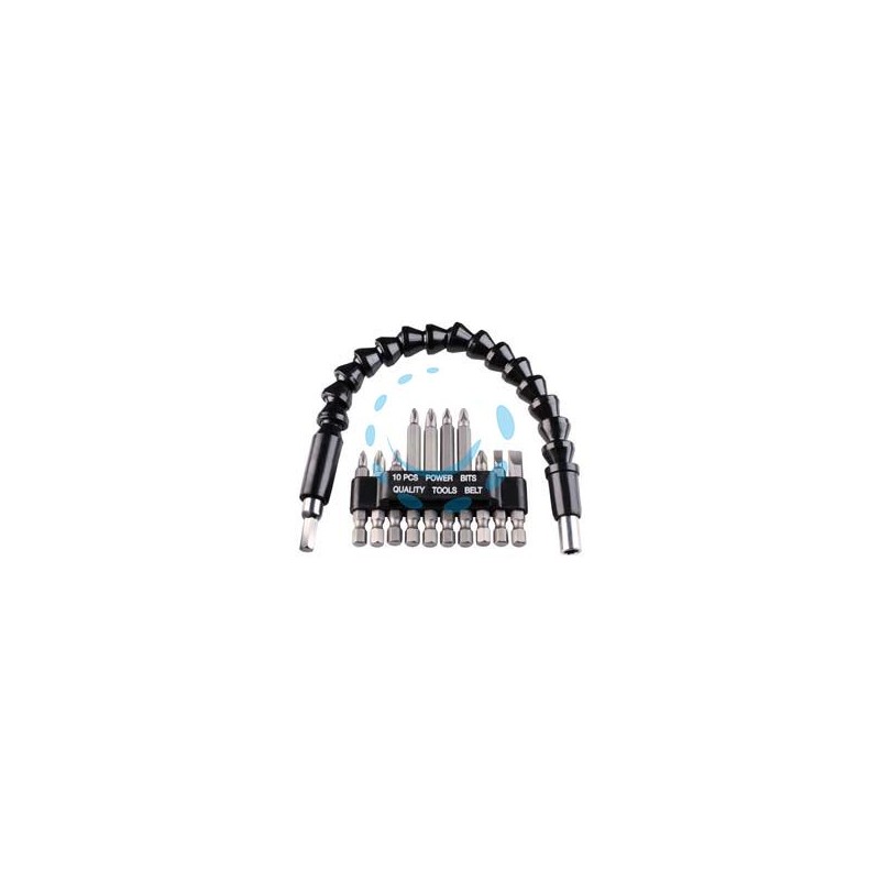 SET BIT PER AVVITARE CON ALBERINO FLESSIBILE MM.300 PZ.11 