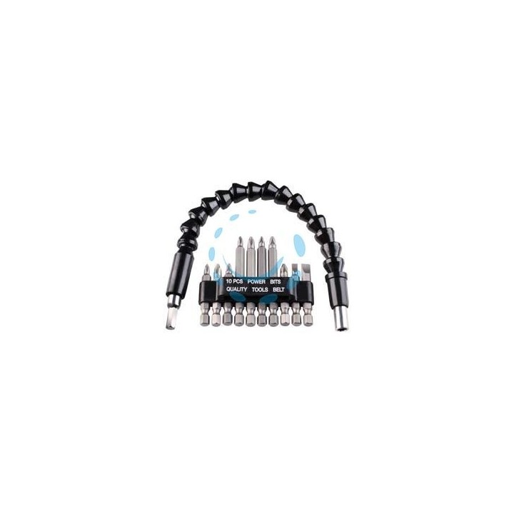 SET BIT PER AVVITARE CON ALBERINO FLESSIBILE MM.300 PZ.11 
