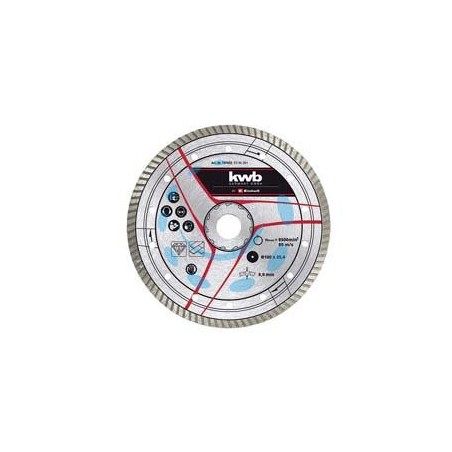 DISCHI DIAMANTATI PER TAGLIAPIASTRELLE "TURBO" - ø mm.180 foro 25,4 