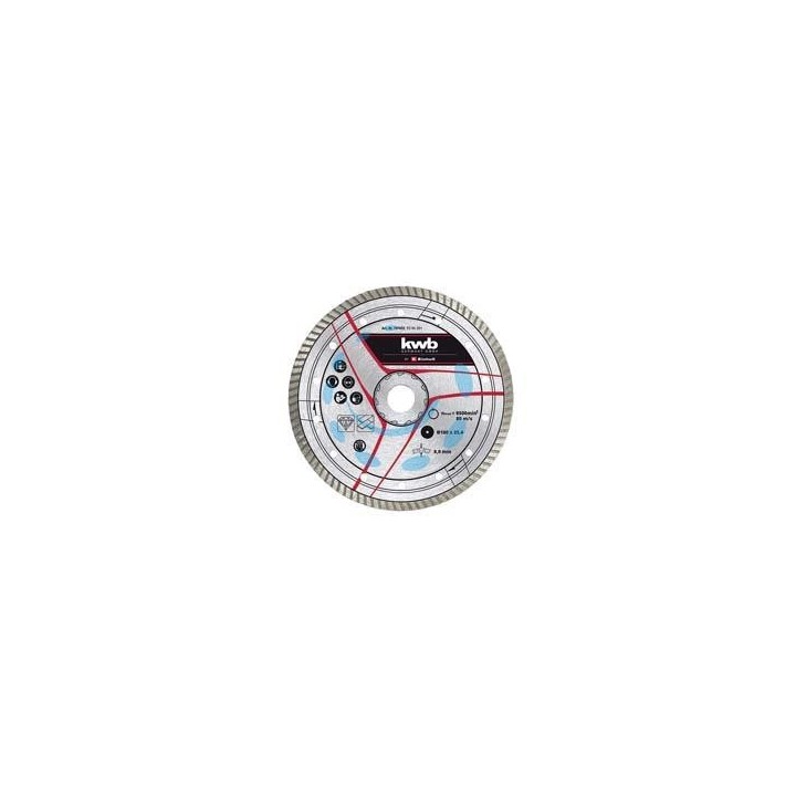 DISCHI DIAMANTATI PER TAGLIAPIASTRELLE "TURBO" - ø mm.180 foro 25,4 