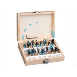FRESE IN SERIE 15 PEZZI PER FRESATRICE VERTICALE CON CODOLO MM.8 