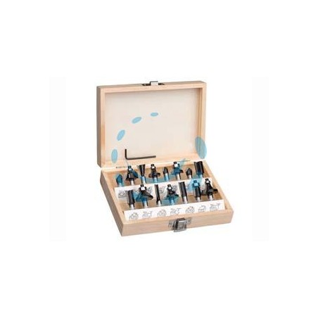 FRESE IN SERIE 15 PEZZI PER FRESATRICE VERTICALE CON CODOLO MM.8 