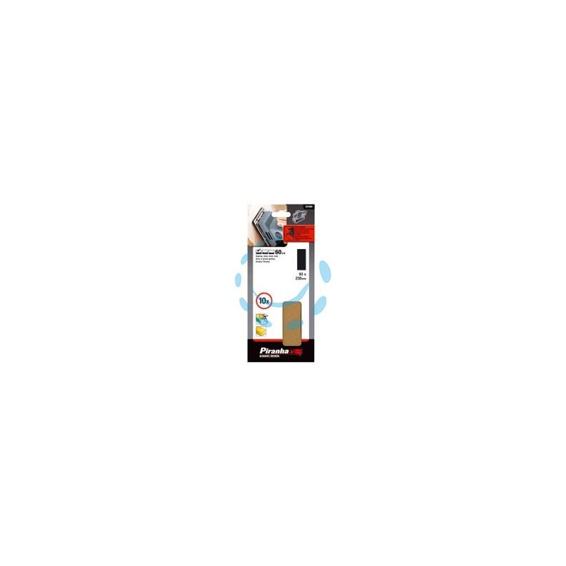 SET 10 FOGLI ABRASIVI PER LEVIGATRICE ORBITALE - grana 100 (X31065)