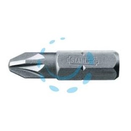 INSERTO A CROCE POZIDRIVE PER AVVITATORI - mm.25 PZ2