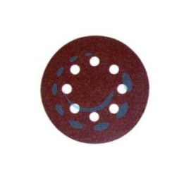 DISCHI CARTA ABRASIVA FORATA CON VELCRO PER ROTORBITALI Ø MM.125 - grana 60 blister da pz.10