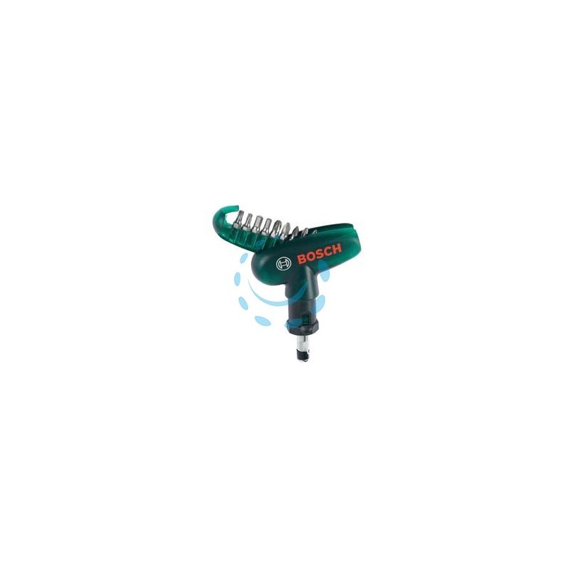 SET INSERTI CON 9 BIT E CACCIAVITE A CRICCHETTO 