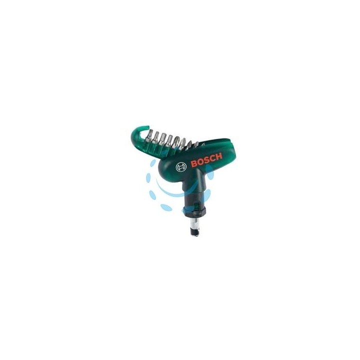 SET INSERTI CON 9 BIT E CACCIAVITE A CRICCHETTO 