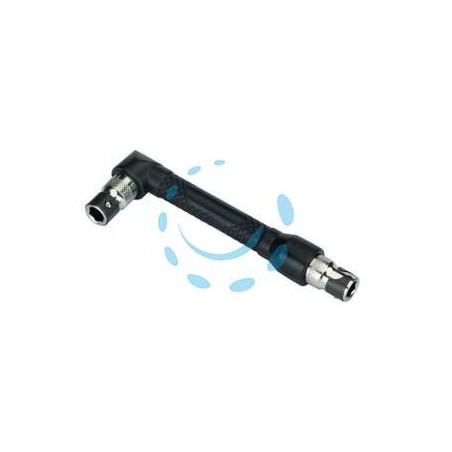 PORTAINSERTI A SQUADRA CON ATTACCO E ESAGONALE - mm.100 attacco esagonale 1/4" PG 452.30