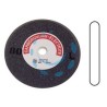 MOLA ABRASIVA AD IMPASTO CERAMICO IN CORINDONE GRIGIO PROFILO "C" - ø mm.175x8 foro 20 grana 80 PG A96.C08
