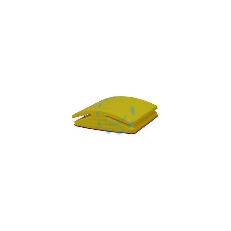 TAMPONE IN GOMMA PER CARTA ABRASIVA CON FISSAGGIO MANUALE E VELCRO - mm.125x70 PG 339.72 
