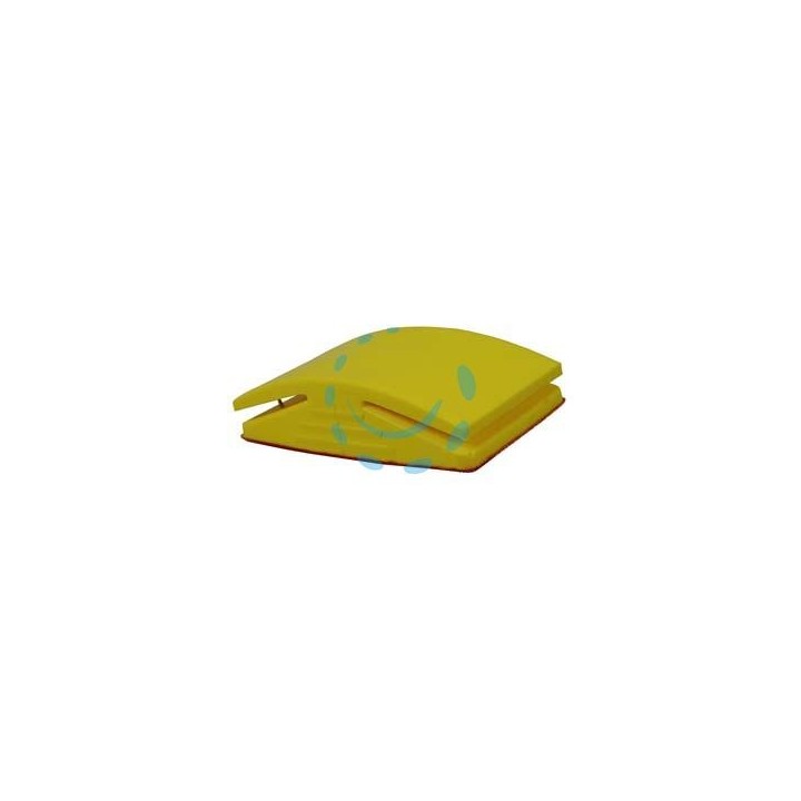TAMPONE IN GOMMA PER CARTA ABRASIVA CON FISSAGGIO MANUALE E VELCRO - mm.125x70 PG 339.72 
