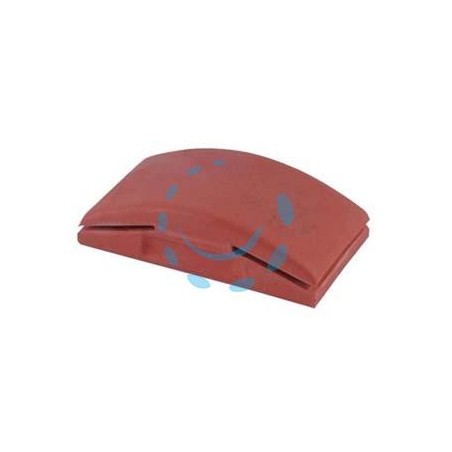 TAMPONE IN GOMMA PER CARTA ABRASIVA CON FISSAGGIO MANUALE - mm.125x70 PG 339.70