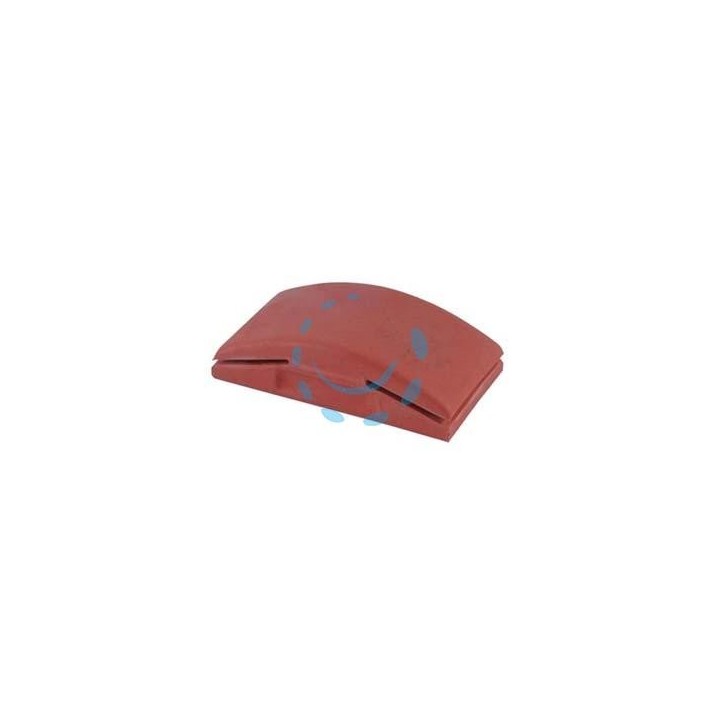TAMPONE IN GOMMA PER CARTA ABRASIVA CON FISSAGGIO MANUALE - mm.125x70 PG 339.70