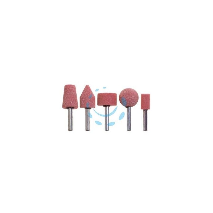 MOLETTE ABRASIVE IN CERAMICA in set da pz.5 assortite, codolo mm.3 PG 398.00