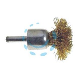 SPAZZOLA A FUNGO FILI ACCIAIO - ø mm.30 codolo mm.6 per trapano PG 478.20