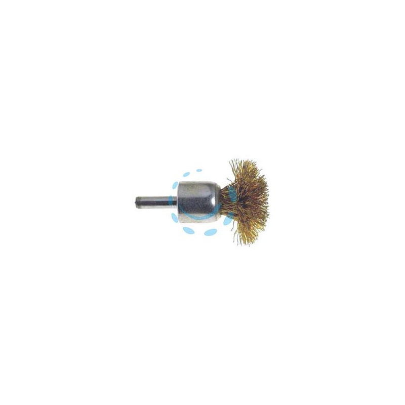 SPAZZOLA A FUNGO FILI ACCIAIO - ø mm.30 codolo mm.6 per trapano PG 478.20