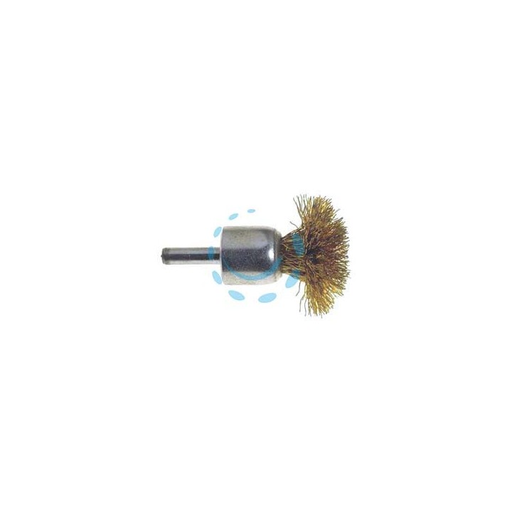 SPAZZOLA A FUNGO FILI ACCIAIO - ø mm.30 codolo mm.6 per trapano PG 478.20